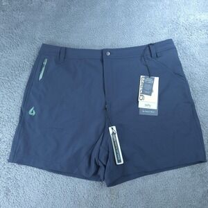 Gnara Shorts Womens 20 Blue Go There GoFly Hiking Quick Dry Stretch Outdoor